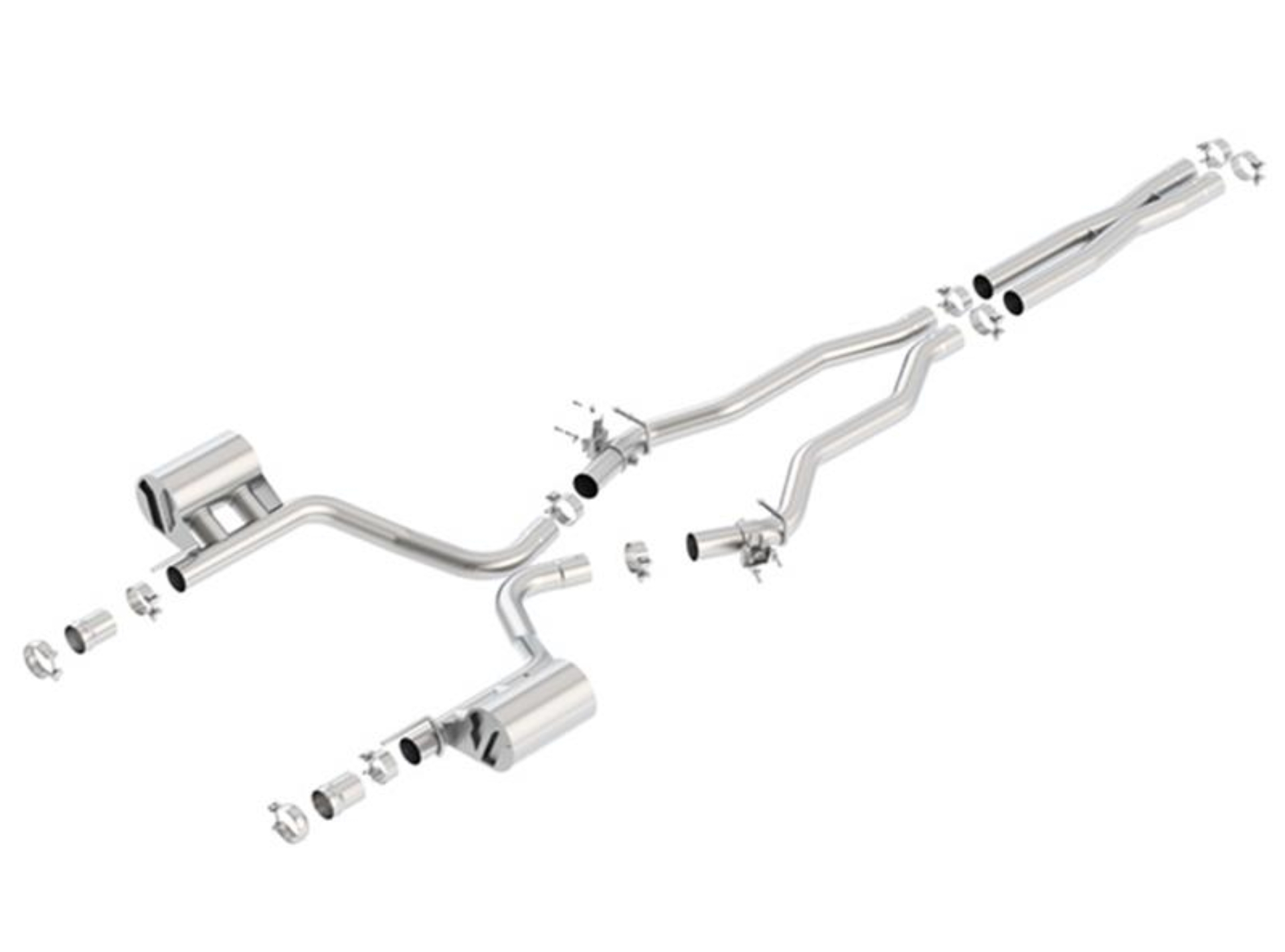 Picture of Borla 15-16 Dodge Charger SRT 392 6.4L No Tip Single Split Rear Exit ATAK w/ Valves Exhaust