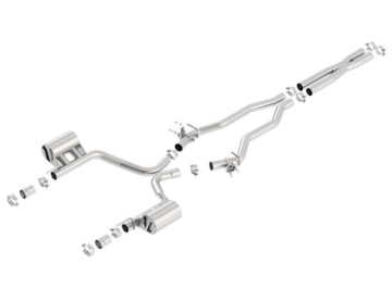 Picture of Borla 15-16 Dodge Charger SRT 392 6.4L No Tip Single Split Rear Exit ATAK w/ Valves Exhaust