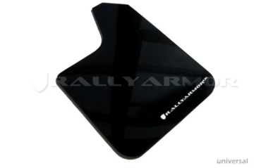 Picture of Rally Armor Universal Fit (No Hardware) Black UR Mud Flap w/ White Logo