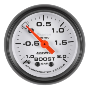 Picture of Autometer Phantom Gauge Vac/Boost 2 1/16in -1 - +2 Bar Mechanical Phantom