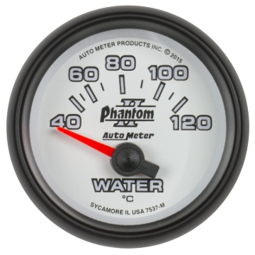 Picture of Autometer Phantom II Gauge Water Temp 2 1/16in 40-120c Electric Phantom II