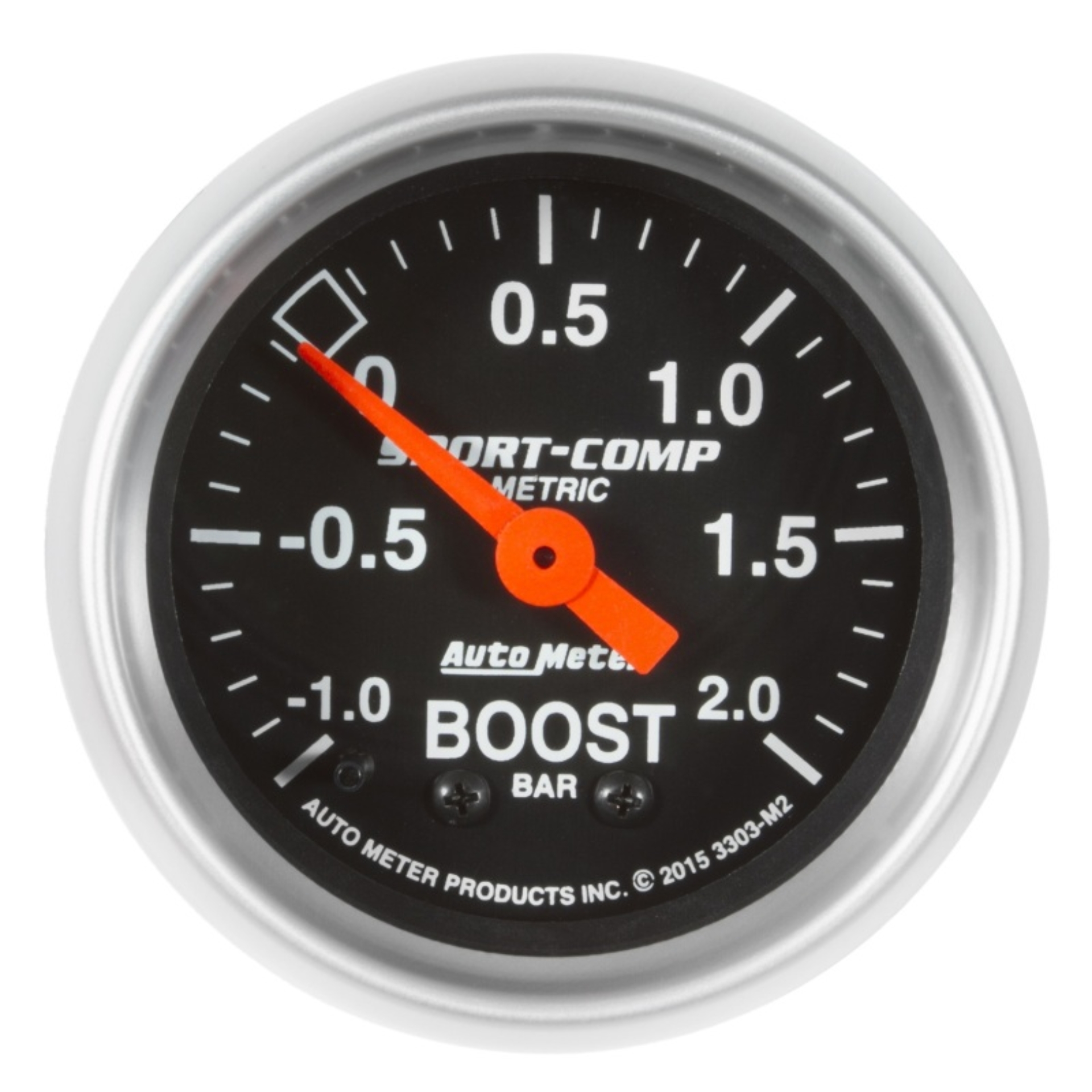 Picture of Autometer Sport-Comp Gauge Vac/Boost 2 1/16in -1 - +2 Bar Mechanical Sport-Comp