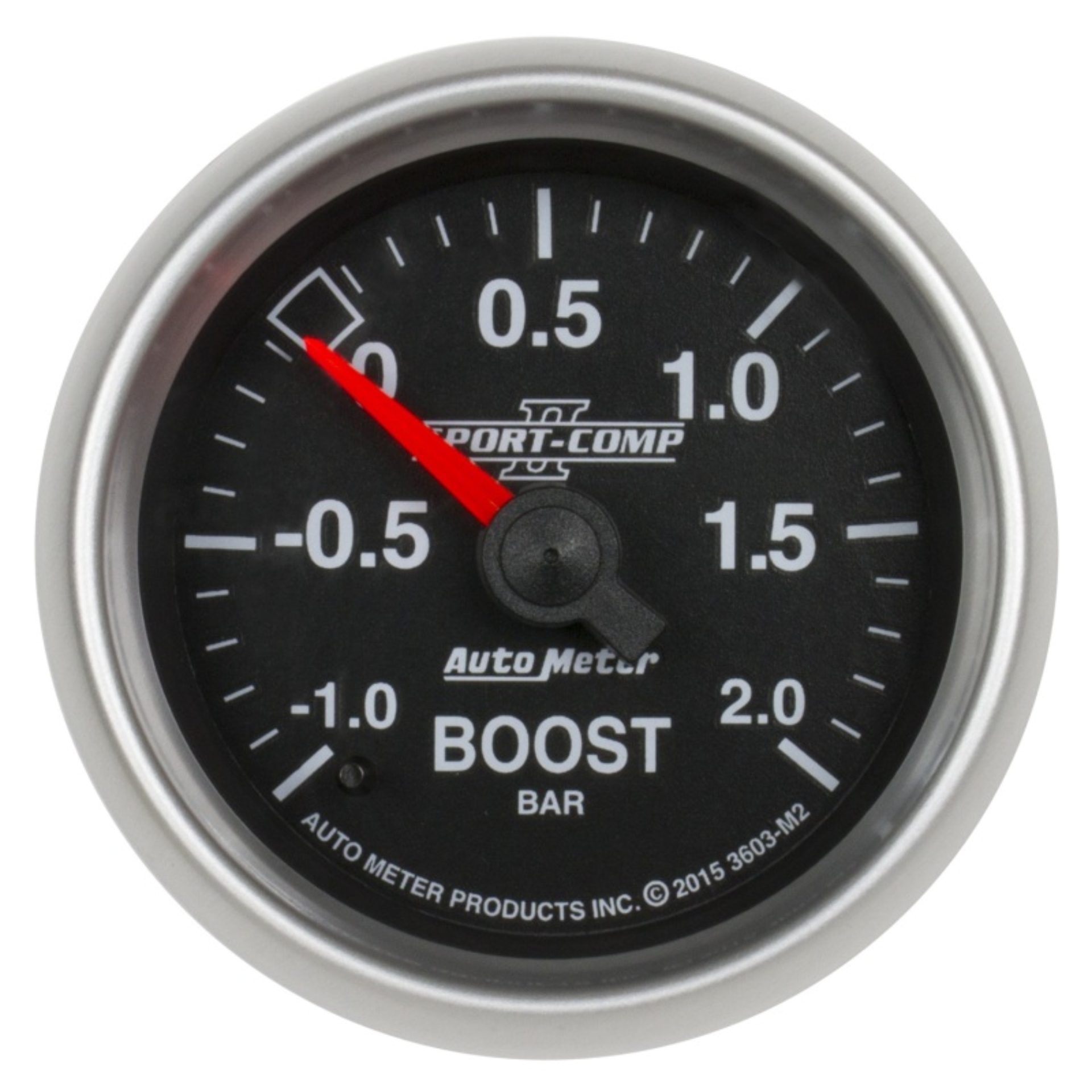 Picture of Autometer Sport-Comp II Gauge Vac/Boost 2 1/16in -1 - +2 Bar Mechanical Sport-Comp II