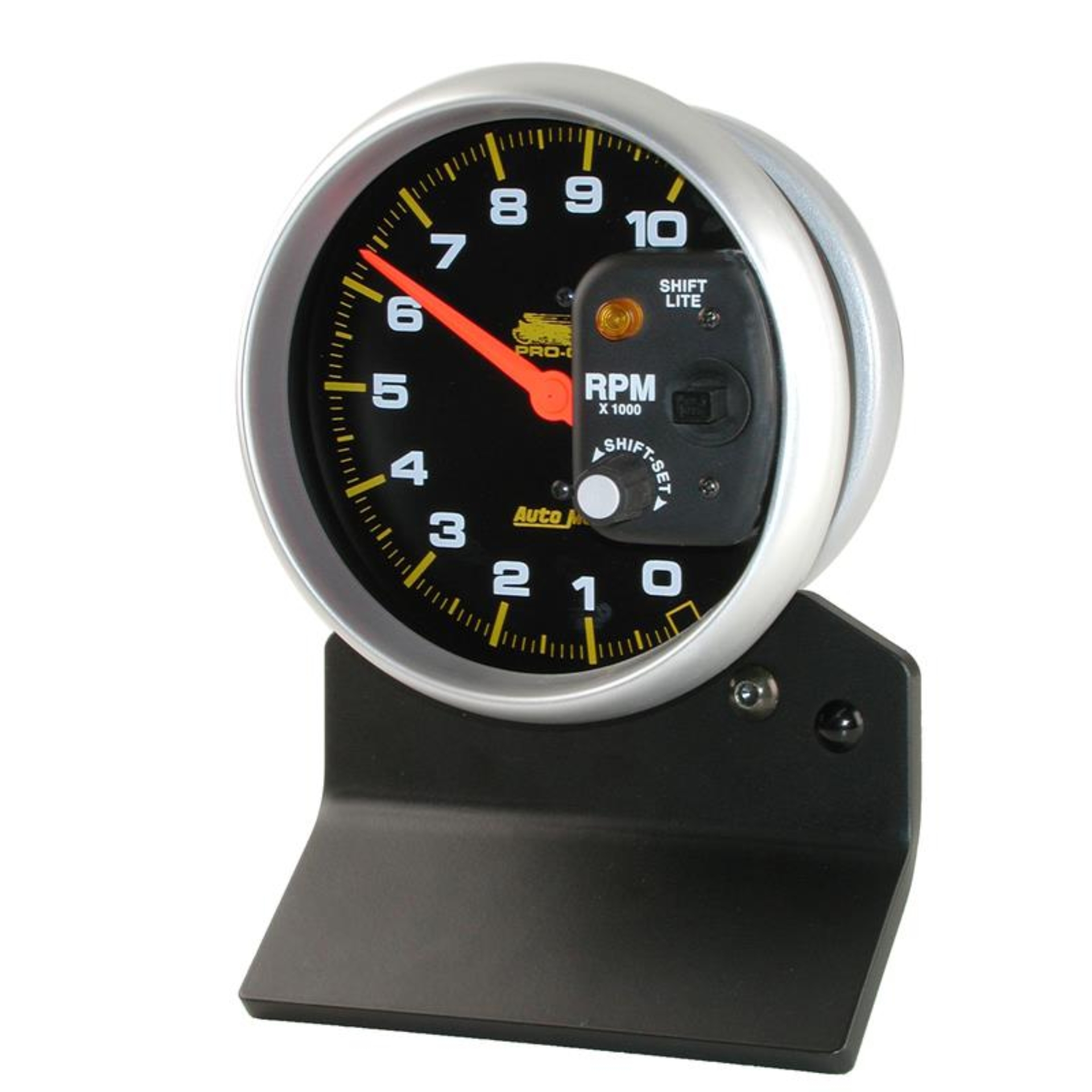 Picture of Autometer Pro-Cycle Gauge Tach 5in 10K Rpm W/ Shift-Lite 2 & 4 Cylinder Black Pro-Cycle