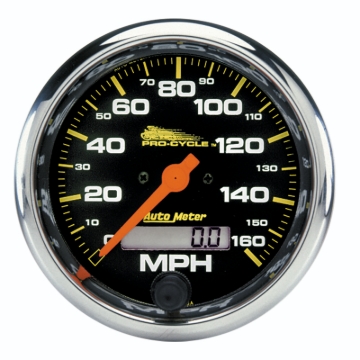 Picture of Autometer Pro-Cycle Gauge Speedo 3 3/4in 160 Mph Elec Black