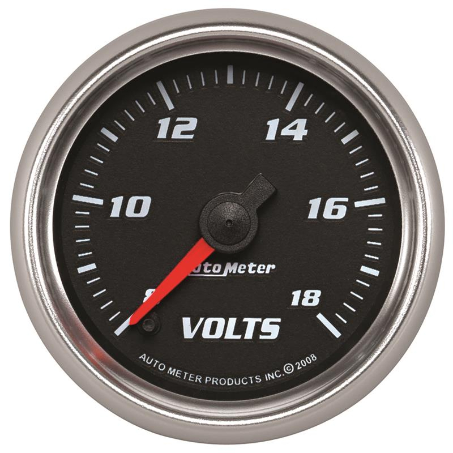 Picture of Autometer Pro-Cycle Gauge Voltmeter 2 1/16in 18V Digital Stepper Motor Black