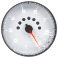 Picture of Autometer Spek-Pro Gauge Tachometer 5in 8K Rpm W/Shift Light & Peak Mem White/Black