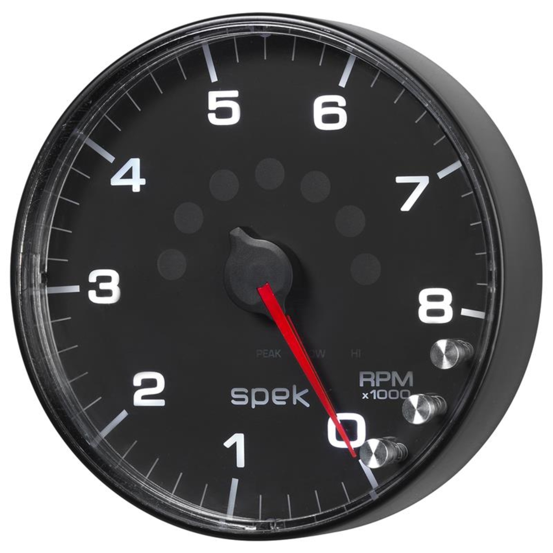 Picture of Autometer Spek-Pro Gauge Tachometer 5in 8K Rpm W/Shift Light & Peak Mem Black/Black