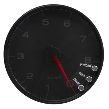 Picture of Autometer Spek-Pro Gauge Tachometer 5in 8K Rpm W/Shift Light & Peak Mem Black/Black