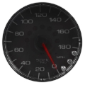 Picture of Autometer Spek-Pro Gauge Speedometer 5in 180 Mph Elec. Programmable Black/Chrome