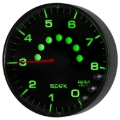 Picture of Autometer Spek-Pro Gauge Tachometer 5in 8K Rpm W/Shift Light & Peak Mem Black/Black