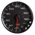 Picture of Autometer Spek-Pro Gauge Speedometer 5in 180 Mph Elec. Programmable Black/Black