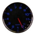 Picture of Autometer Spek-Pro Gauge Tachometer 5in 11K Rpm W/Shift Light & Peak Mem Black/Chrome