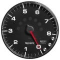 Picture of Autometer Spek-Pro Gauge Tachometer 5in 8K Rpm W/Shift Light & Peak Mem Black/Black
