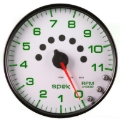 Picture of Autometer Spek-Pro Gauge Tachometer 5in 11K Rpm W/Shift Light & Peak Mem White/Black