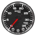 Picture of Autometer Spek-Pro Gauge Boost 2 1/16in 35psi Stepper Motor W/Peak & Warn Black/Chrome