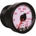 Picture of Autometer Spek-Pro Gauge Boost 2 1/16in 35psi Stepper Motor W/Peak & Warn White/Black