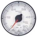 Picture of Autometer Spek-Pro Gauge Boost 2 1/16in 60psi Stepper Motor W/Peak & Warn Wht/Blk