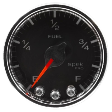 Picture of Autometer Spek-Pro Gauge Fuel Level 2 1/16in 0-270 Programmable Blk/Chrm