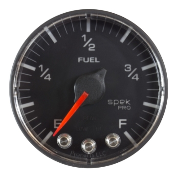 Picture of Autometer Spek-Pro Gauge Fuel Level 2 1/16in 0-270 Programmable Blk/Blk