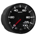 Picture of Autometer Spek-Pro Gauge Fuel Press 2 1/16in 100psi Stepper Motor W/Peak & Warn Blk/Blk