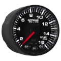 Picture of Autometer Spek-Pro Gauge Nitrous Press 2 1/16in 1600psi Stepper Motor W/Peak & Warn Blk/Blk