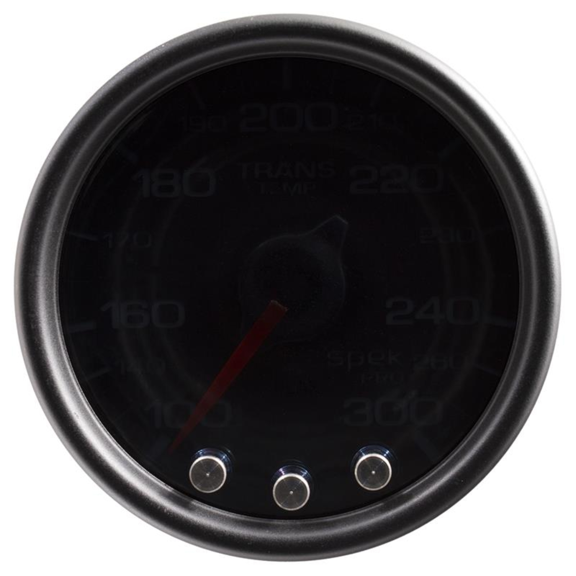 Picture of Autometer Spek-Pro Gauge Trans Temp 2 1/16in 300f Stepper Motor W/Peak & Warn Blk/Smoke/Blk