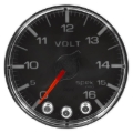 Picture of Autometer Spek-Pro Gauge Voltmeter 2 1/16in 16V Stepper Motor W/Peak & Warn Blk/Chrm