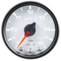 Picture of Autometer Spek-Pro Gauge Voltmeter 2 1/16in 16V Stepper Motor W/Peak & Warn Wht/Blk