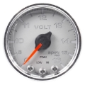 Picture of Autometer Spek-Pro Gauge Voltmeter 2 1/16in 16V Stepper Motor W/Peak & Warn Slvr/Chrm