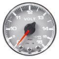 Picture of Autometer Spek-Pro Gauge Voltmeter 2 1/16in 16V Stepper Motor W/Peak & Warn Slvr/Chrm