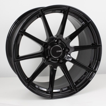 Picture of Enkei TS10 18x8 45mm Offset 5x100 Bolt Pattern 72.6mm Bore Dia Black Wheel