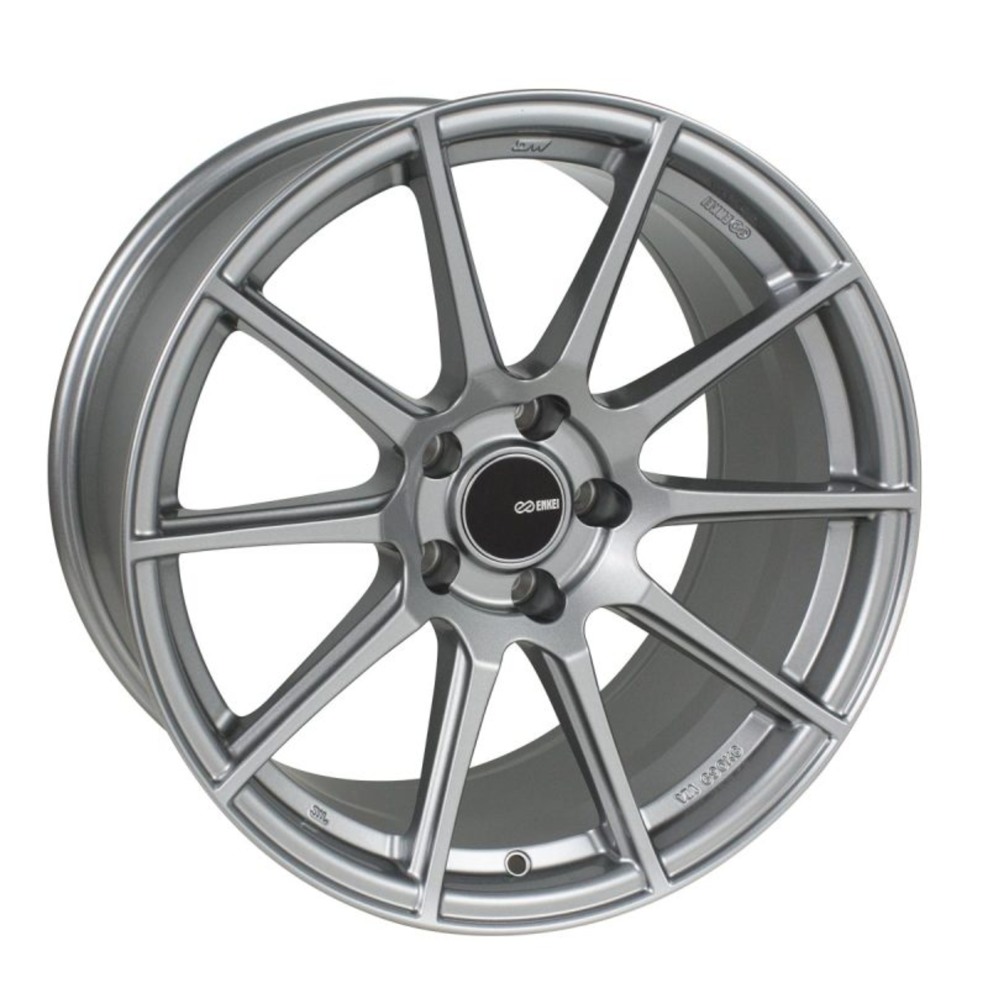 Picture of Enkei TS10 18x8 45mm Offset 5x100 Bolt Pattern 72.6mm Bore Dia Grey Wheel
