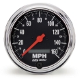 Picture of Autometer Traditional Chrome 3-3/8in 160 MPH Electric Speedometer w/ LCD Odometer