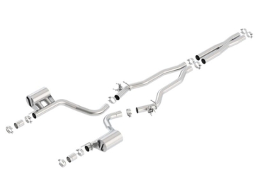 Picture of Borla 15-16 Dodge Charger Hellcat 6.2L V8 ATAK Catback Exhaust w/ Valves No Tips Factory Valance