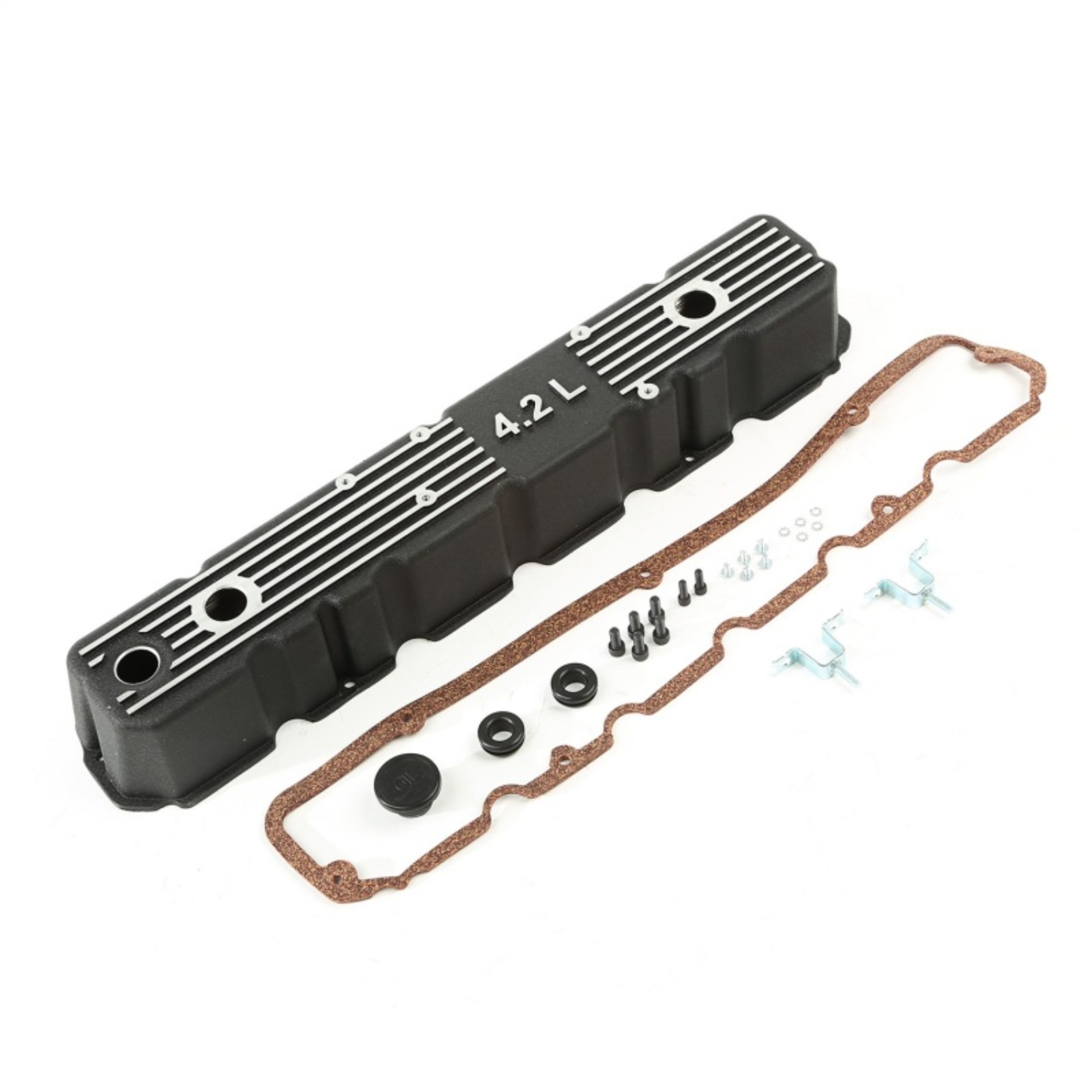 Picture of Omix Black Aluminum Valve Cover Kit 4.2L 81-86 CJ