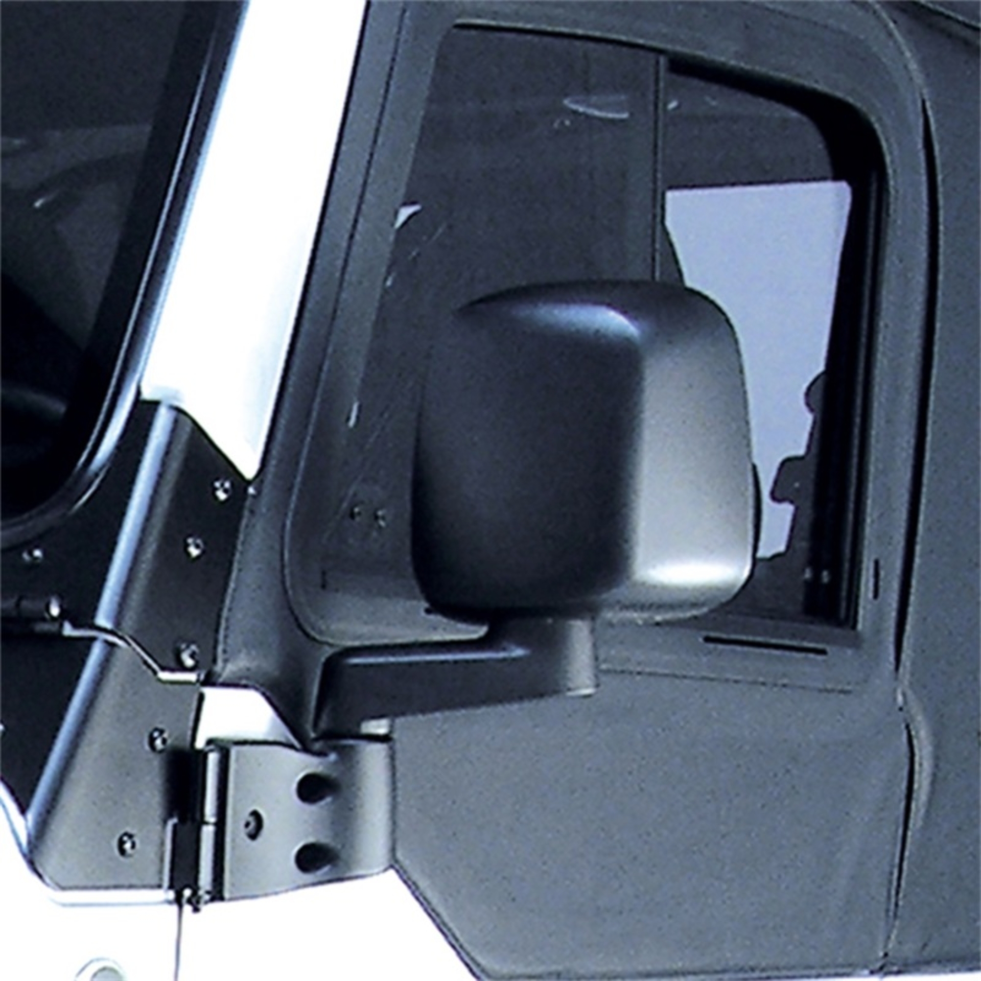 Picture of Omix Door Mirror Black Left- 87-06 Jeep Wrangler