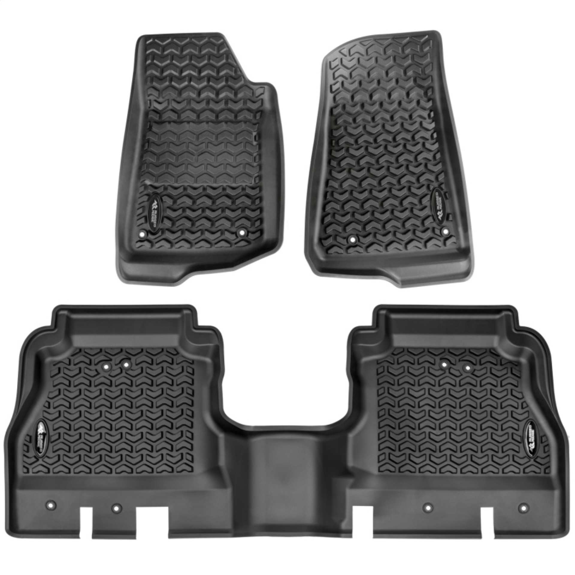 Picture of Rugged Ridge Floor Liner Kit Black F/R 20-21 Jeep Gladiator (JT)