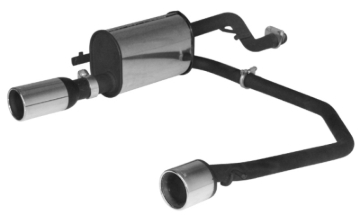 Picture of Remus Opel Corsa D With Original Sport Rear Skirt 2006 1.0L Axle Back