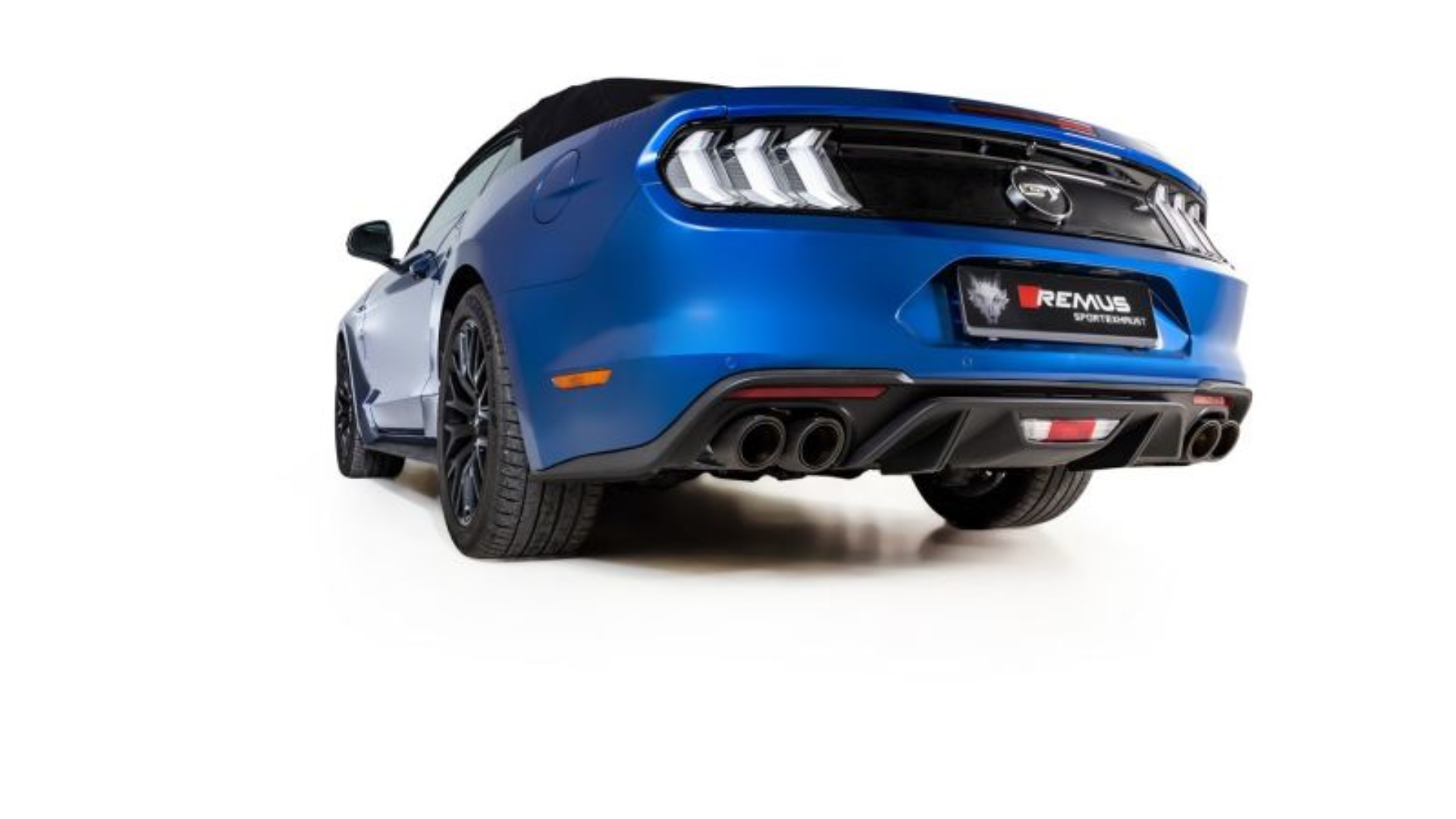 Picture of Remus 2017 Ford Mustang 5.0L (w/GPF Euro 6) Cat-Back Exhaust (Front Section Pipe/Tail Pipes Req)