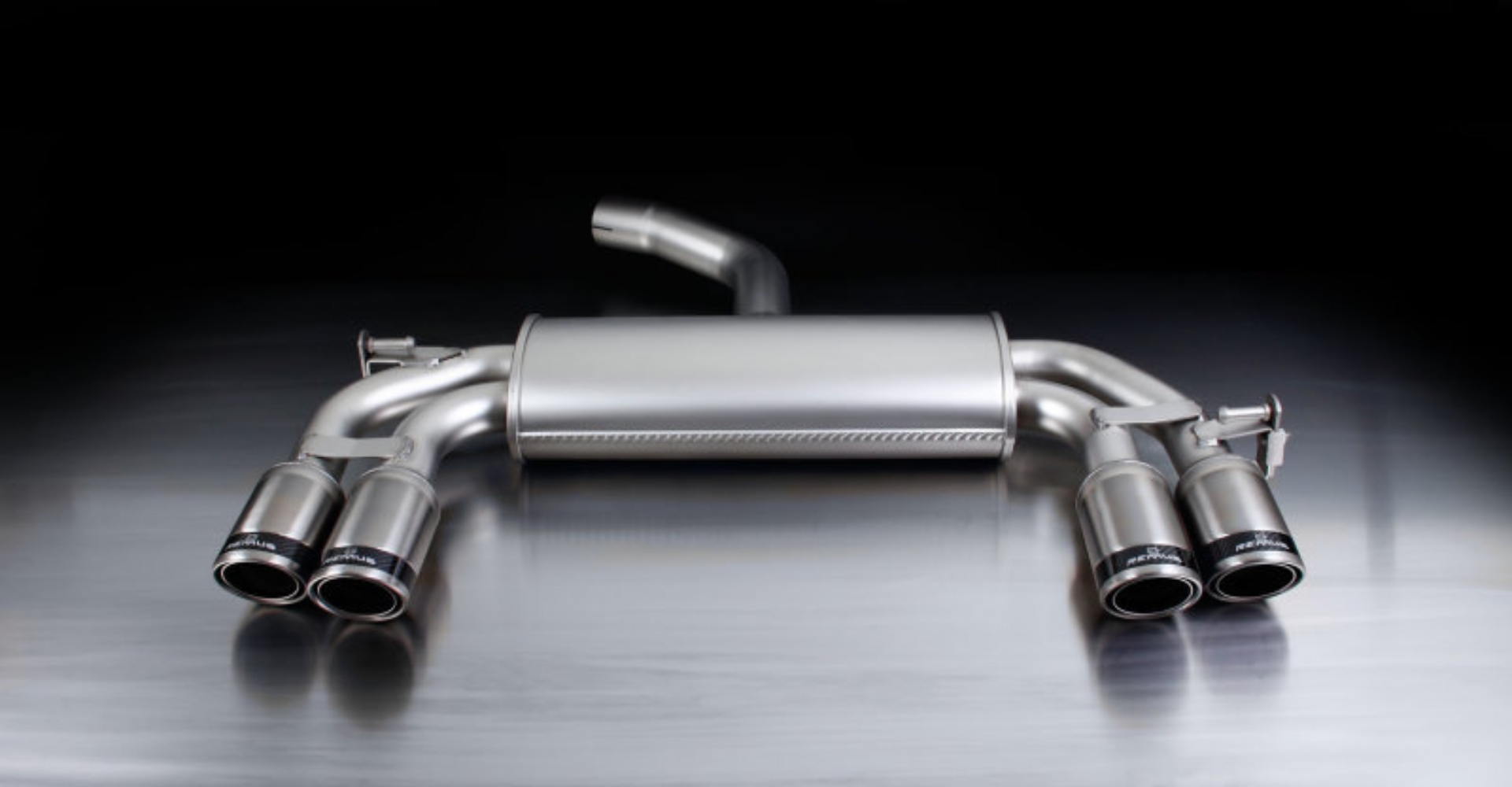 Picture of Remus 2011 Volkswagen Golf VI 1.2L Cat Back Exhaust w/84mm Angled w/Carbon Ring Tail Pipe Set