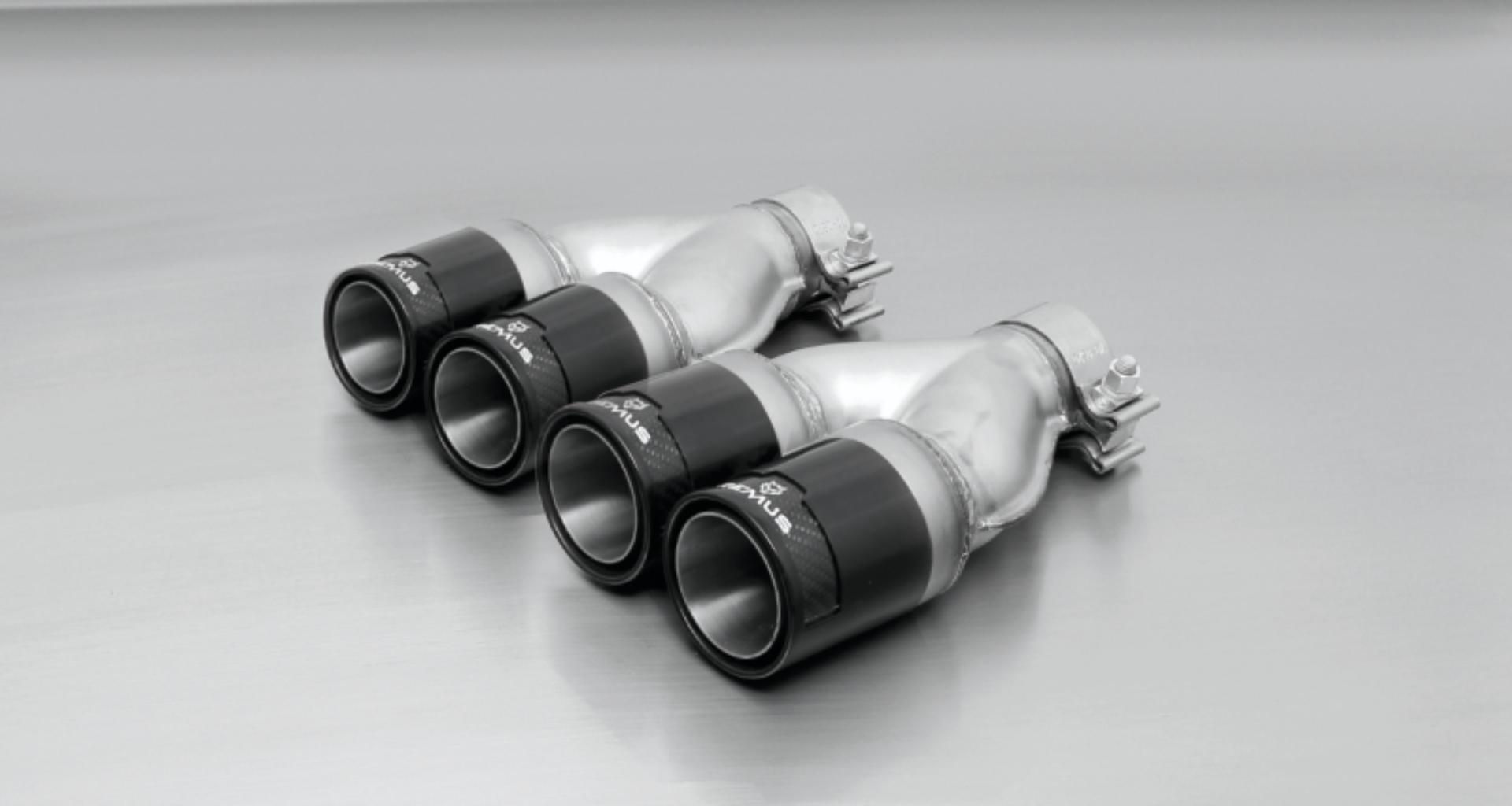 Picture of Remus 2006 Peugeot 207 1.4L/1.6L 84mm Black Chrome Straight w/Carbon Insert Tail Pipe Set (Pair)