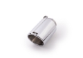 Picture of Remus Stainless Steel 102mm Angled Rolled Edge Chrome w/Adjustable Clamp Tail Pipe (Single)