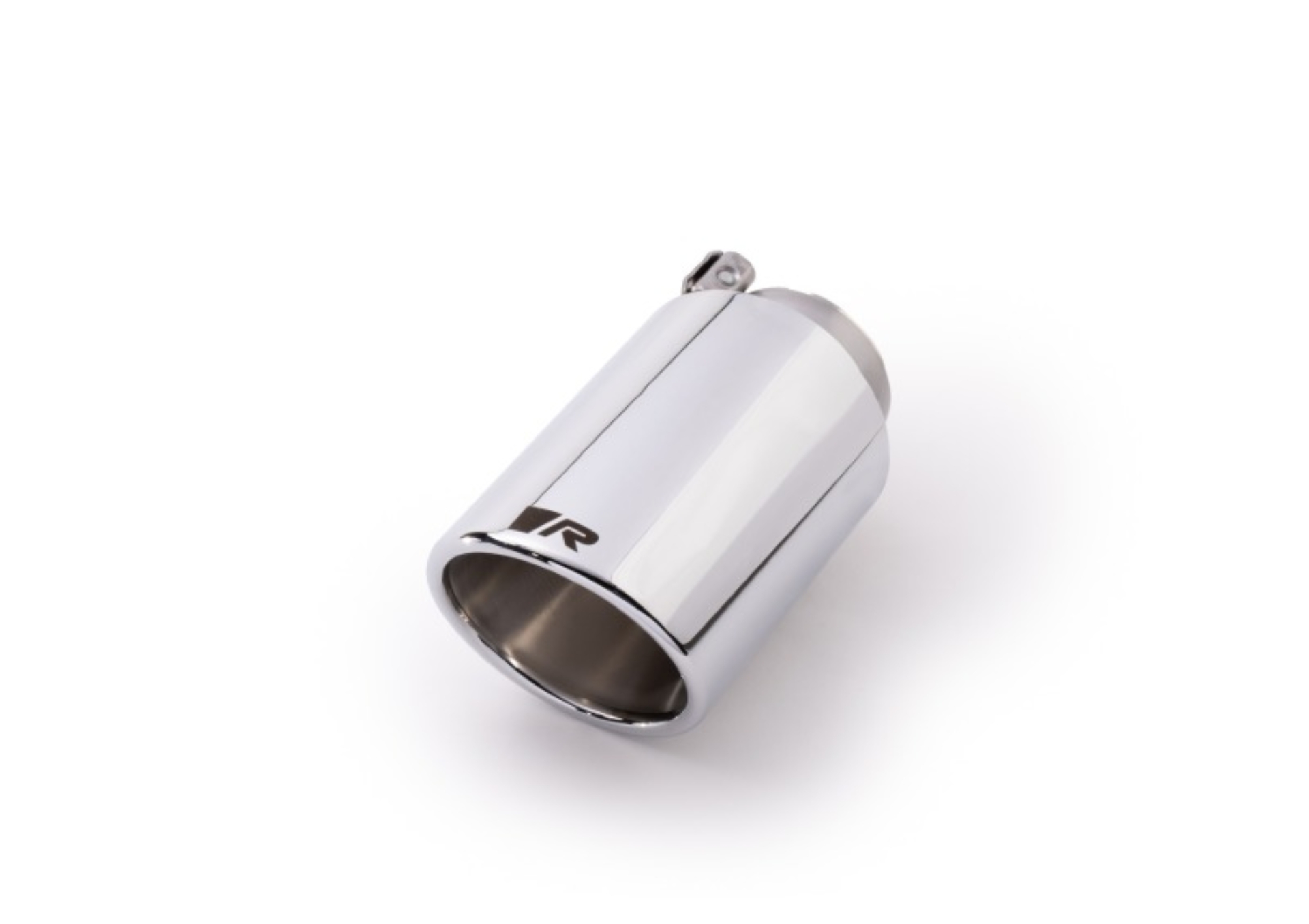 Picture of Remus Stainless Steel 102mm Angled Rolled Edge Chrome w/Adjustable Clamp Tail Pipe (Single)
