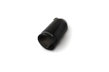 Picture of Remus Stainless Steel 98mm Black Chrome Straight w/Carbon Insert Tail Pipe (Single)