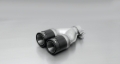 Picture of Remus 2005 Seat Toledo 1.6L 84mm Black Chrome Straight w/Carbon Insert Tail Pipe Set (Pair)