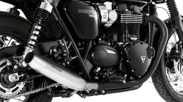 Picture of Remus 2016 Triumph Bonneville T120/T120 Black (Euro 4) Tapered Chrome Slip On - Left Side