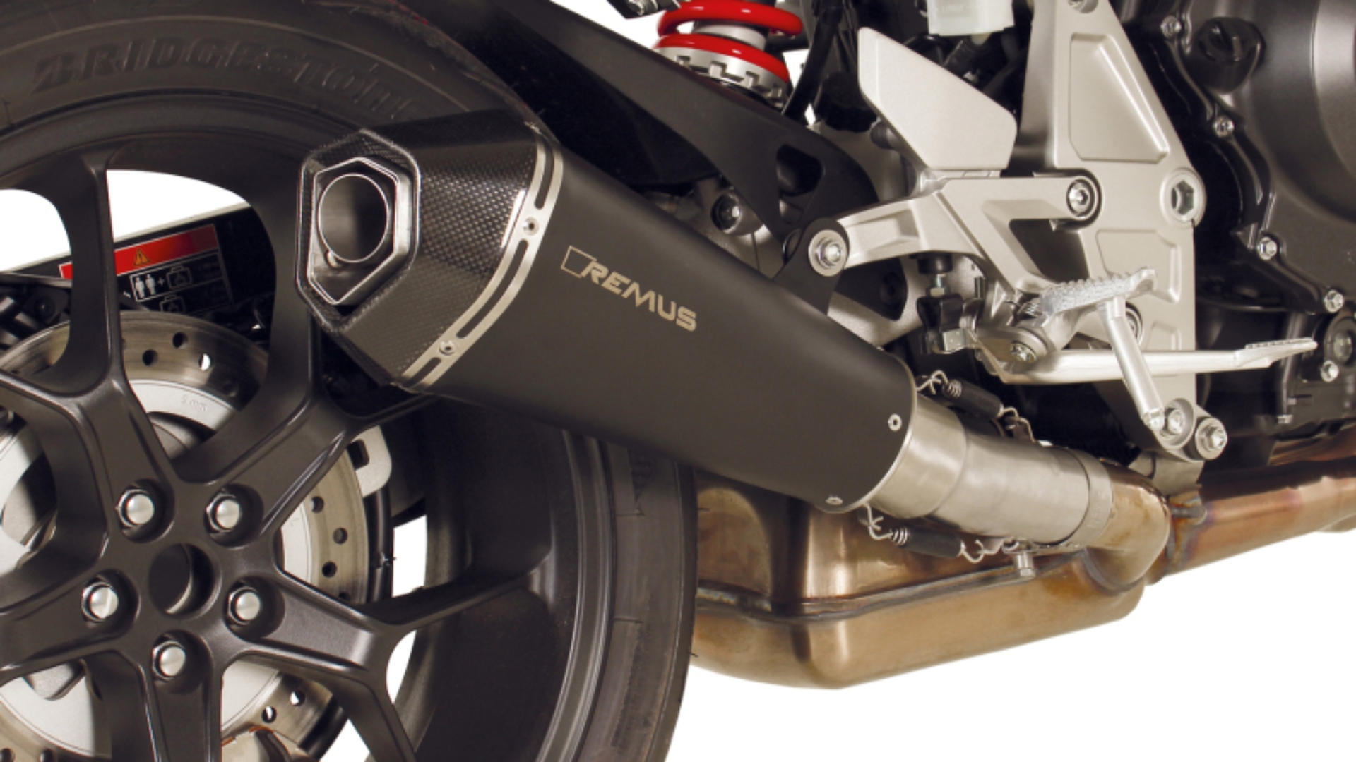 Picture of Remus 2018 Honda CB 1000 R SC80 107 kW (Euro 4) Hypercone Black Slip On w/Connection Tube