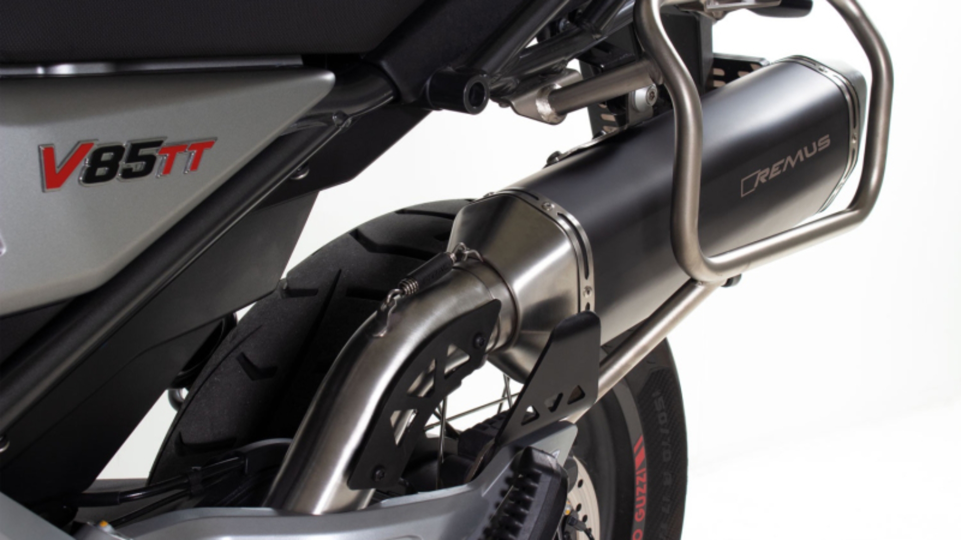 Picture of Remus 2019 Moto Guzzi Moto Guzzi V85 TT Black Hawk Black Slip On w/Connection Tube