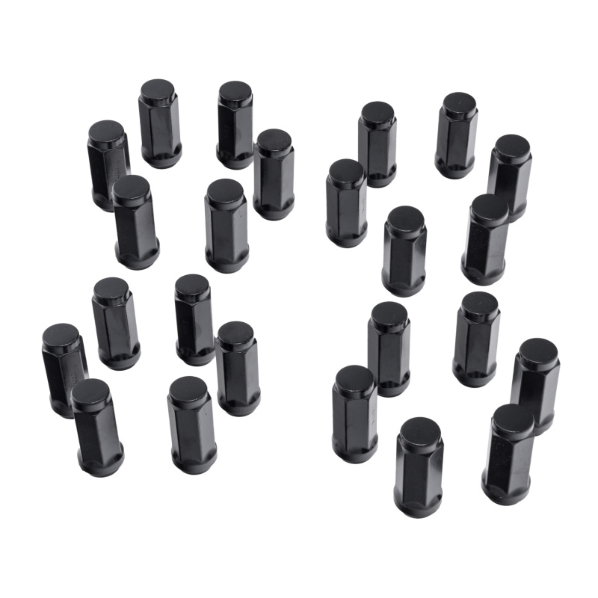 Picture of Rugged Ridge Wheel Lock Nut Set 24 Black M14-1.5
